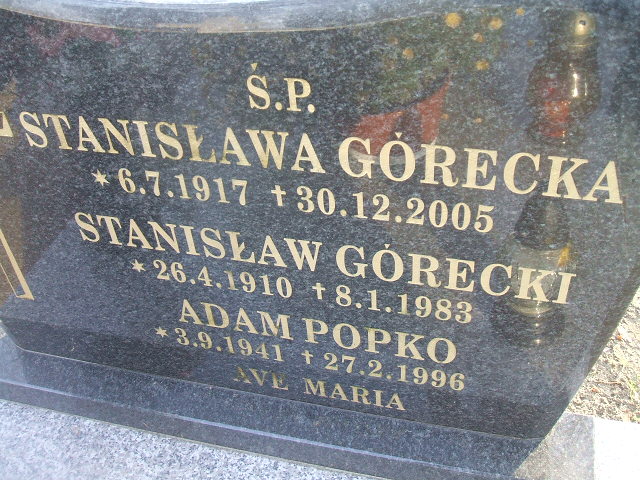 Adam Popko 1941 Bierutów - Grobonet - Wyszukiwarka osób pochowanych