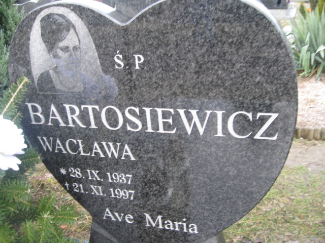 Wacława Bartosiewicz 1937 Bierutów - Grobonet - Wyszukiwarka osób pochowanych