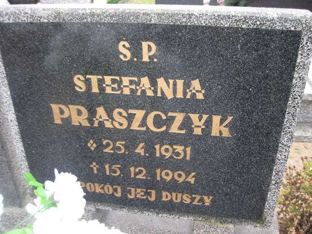 Stefania Praszczyk 1931 Bierutów - Grobonet - Wyszukiwarka osób pochowanych