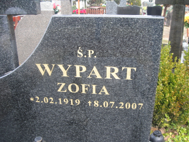 Zofia Wypart 1919 Bierutów - Grobonet - Wyszukiwarka osób pochowanych