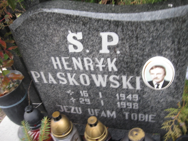Henryk Piaskowski 1949 Bierutów - Grobonet - Wyszukiwarka osób pochowanych