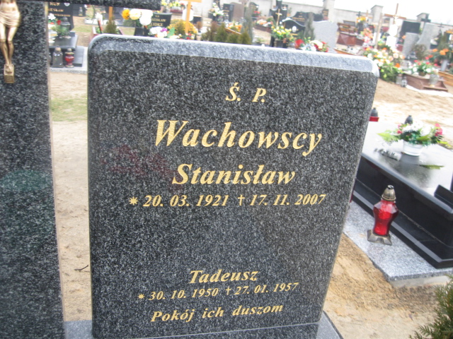 Tadeusz Wachowski 1950 Bierutów - Grobonet - Wyszukiwarka osób pochowanych