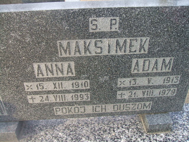 Anna Maksimek 1910 Bierutów - Grobonet - Wyszukiwarka osób pochowanych