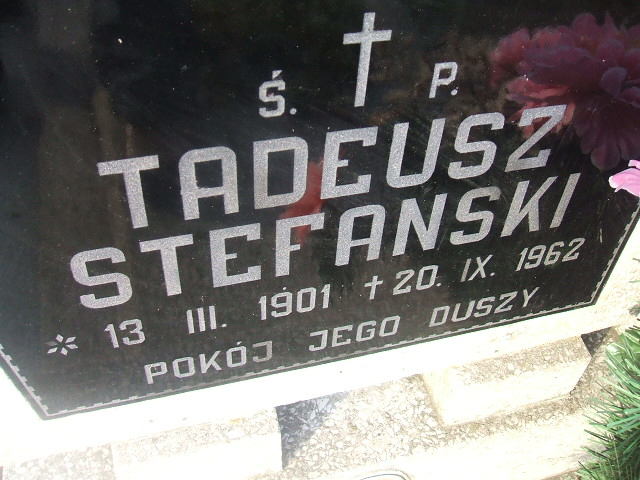 Tadeusz Stefański 1901 Bierutów - Grobonet - Wyszukiwarka osób pochowanych