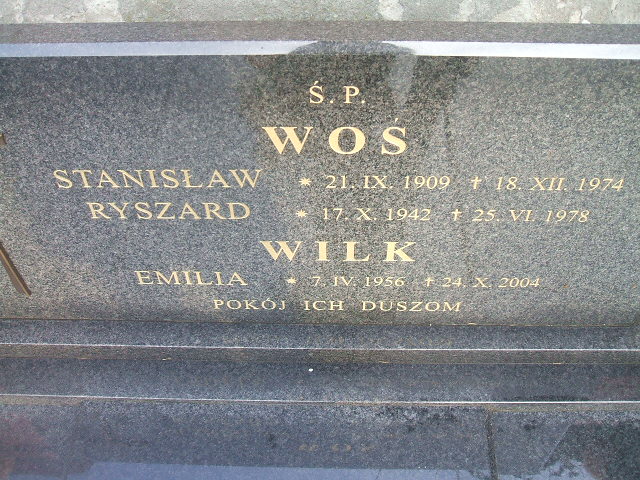 Stanisław Woś 1909 Bierutów - Grobonet - Wyszukiwarka osób pochowanych