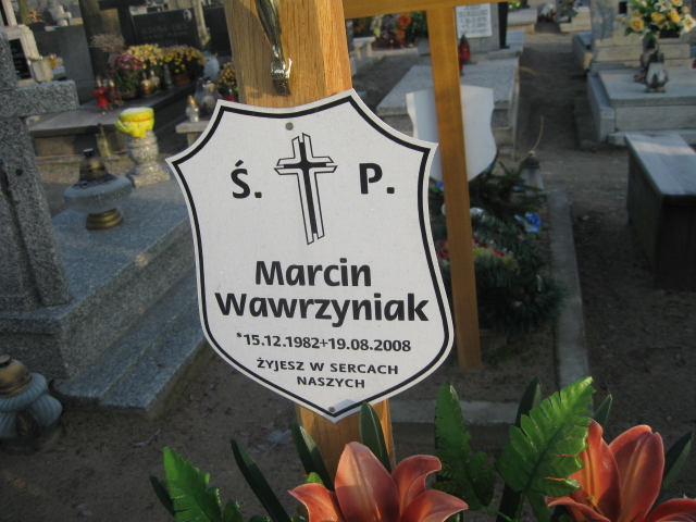 Marcin Wawrzyniak 1982 Bierutów - Grobonet - Wyszukiwarka osób pochowanych