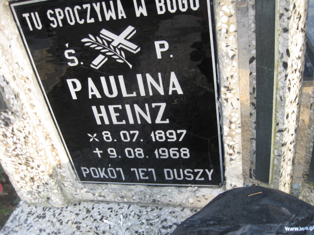Paulina Heinz 1897 Bierutów - Grobonet - Wyszukiwarka osób pochowanych