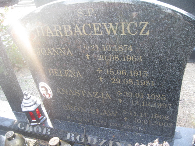 Anastazja Harbacewicz 1925 Bierutów - Grobonet - Wyszukiwarka osób pochowanych