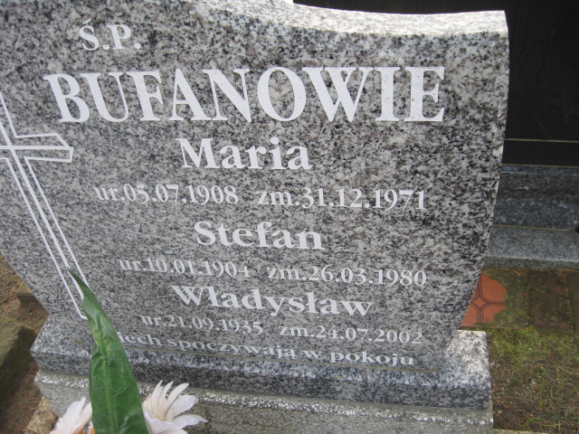 Władysław Bufan 1935 Bierutów - Grobonet - Wyszukiwarka osób pochowanych