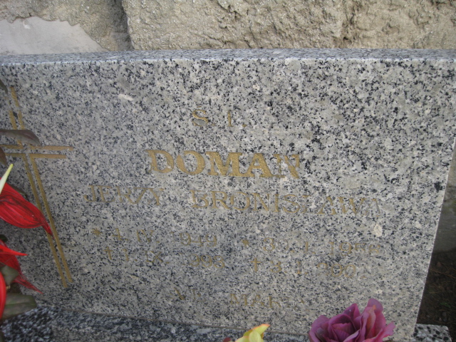 Bronisława Doman 1956 Bierutów - Grobonet - Wyszukiwarka osób pochowanych