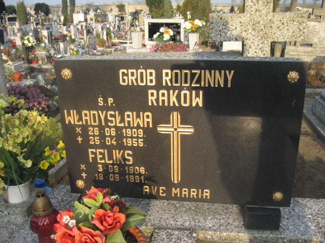 Feliks Rak 1906 Bierutów - Grobonet - Wyszukiwarka osób pochowanych