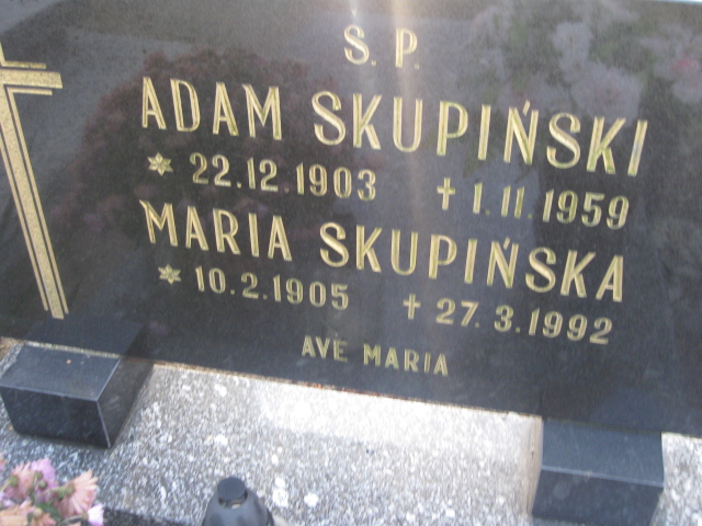 Adam Skupiński 1903 Bierutów - Grobonet - Wyszukiwarka osób pochowanych