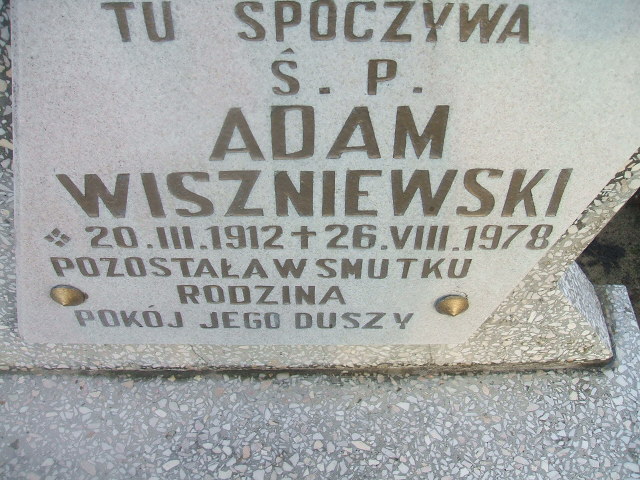 Adam Wiszniewski 1912 Bierutów - Grobonet - Wyszukiwarka osób pochowanych