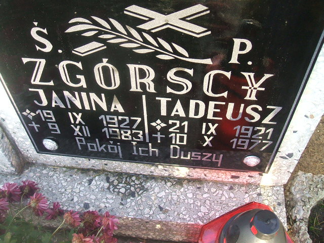 Tadeusz Zgórski 1921 Bierutów - Grobonet - Wyszukiwarka osób pochowanych