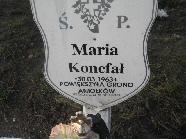 Maria Konefał 1963 Bierutów - Grobonet - Wyszukiwarka osób pochowanych
