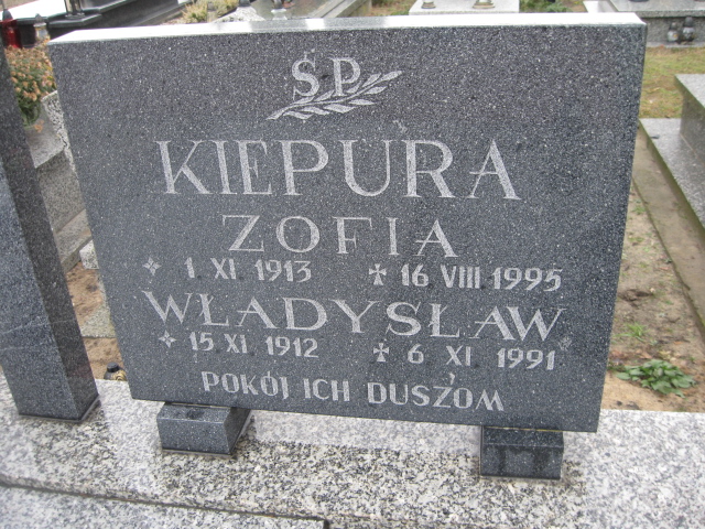 Władysław Kiepura 1912 Bierutów - Grobonet - Wyszukiwarka osób pochowanych